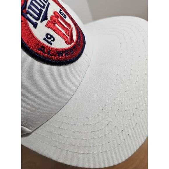 Vintage 1987 80s Minnesota Twins AL West Champions Snapback Hat - Picture 2 of 9